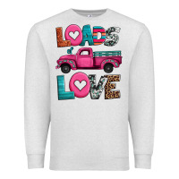 Oatmeal Heather loads of love valentine's day truck Premium Sweatshirt - Jasminsmagicworld