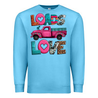Ocean Blue loads of love valentine's day truck Premium Sweatshirt - Jasminsmagicworld