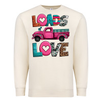 Sandshell loads of love valentine's day truck Premium Sweatshirt - Jasminsmagicworld