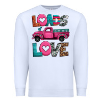 White loads of love valentine's day truck Premium Sweatshirt - Jasminsmagicworld