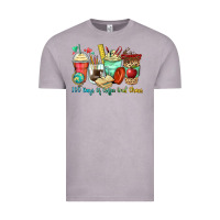 Vintage Zinc 100 days of coffee and chaos coffee cups Vintage Tee - Zillion Design Studio