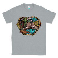Heather Grey western design Classic Tee - SublimationCraftShop