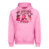Fuchsia Pink in october we wear pink Urban Hoodie - LillyAllenDesigns