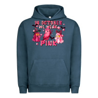 Pigment Midnight Navy in october we wear pink Urban Hoodie - LillyAllenDesigns