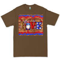Cacao american flag gnomes love star leopard glitter Premium Tee - Artiststas