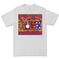Dove Grey american flag gnomes love star leopard glitter Premium Tee - Artiststas