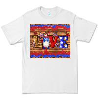 White american flag gnomes love star leopard glitter Premium Tee - Artiststas