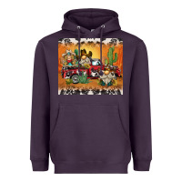 Plum western gnome truck Heavyweight Hoodie - BarkalooDesign