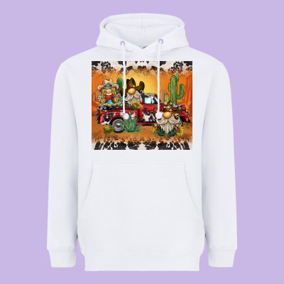 Western Gnome Truck Heavyweight Hoodie Designed By Barkaloodesign