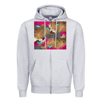 Heather Grey pink glitter leopard sunflower gemstone Zipper Hoodie - JahusDesignShop