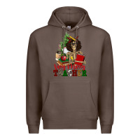Coffee very merry teacher skeleton Premium Hoodie - NancyCooperArtShop