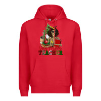 Red very merry teacher skeleton Premium Hoodie - NancyCooperArtShop