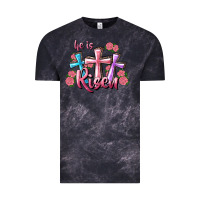 Cloud Black He Is Risen Cross Vintage Tee - RanaPortraitStore