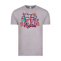 Vintage Zinc He Is Risen Cross Vintage Tee - RanaPortraitStore