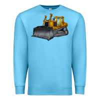 Ocean Blue Bulldozer Premium Sweatshirt - LillyAllenDesigns