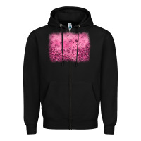 Black pink glitter background Zipper Hoodie - JahusDesignShop