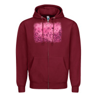 Burgundy pink glitter background Zipper Hoodie - JahusDesignShop