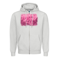 Dove Grey pink glitter background Zipper Hoodie - JahusDesignShop