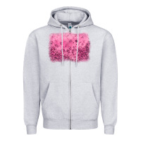 Heather Grey pink glitter background Zipper Hoodie - JahusDesignShop