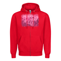 Red pink glitter background Zipper Hoodie - JahusDesignShop