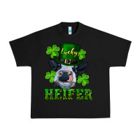 Black lucky heifer Urban Heavy Tee - RanaPortraitStore