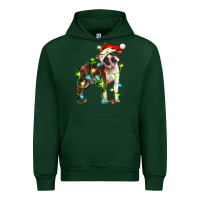 Forest Green christmas chocolate boston terrier Urban Hoodie - LillyAllenDesigns