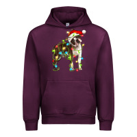Mauve Wine christmas chocolate boston terrier Urban Hoodie - LillyAllenDesigns