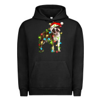 Pigment Black christmas chocolate boston terrier Urban Hoodie - LillyAllenDesigns