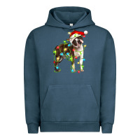 Pigment Midnight Navy christmas chocolate boston terrier Urban Hoodie - LillyAllenDesigns