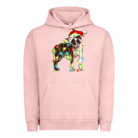 Pigment Salmon christmas chocolate boston terrier Urban Hoodie - LillyAllenDesigns