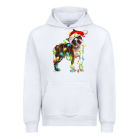 White christmas chocolate boston terrier Urban Hoodie - LillyAllenDesigns