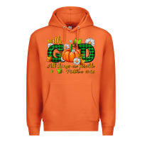Carrot with god all things are possible Premium Hoodie - AdoDesignShop