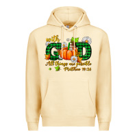 Pina Colada with god all things are possible Premium Hoodie - AdoDesignShop