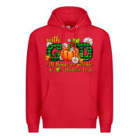 Red with god all things are possible Premium Hoodie - AdoDesignShop