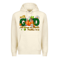 Sandshell with god all things are possible Premium Hoodie - AdoDesignShop
