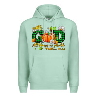 Seafoam with god all things are possible Premium Hoodie - AdoDesignShop