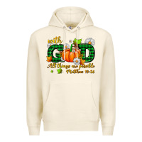 Tofu with god all things are possible Premium Hoodie - AdoDesignShop
