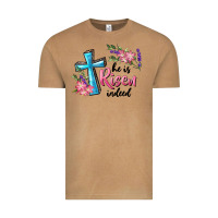 Vintage Camel He Is Risen Indeed Cross And Flowers Vintage Tee - RanaPortraitStore