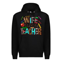 Black wife mom teacher Premium Hoodie - NancyCooperArtShop