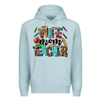 Blue Mist wife mom teacher Premium Hoodie - NancyCooperArtShop