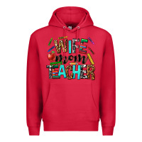 Cardinal wife mom teacher Premium Hoodie - NancyCooperArtShop