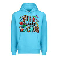 Ocean Blue wife mom teacher Premium Hoodie - NancyCooperArtShop