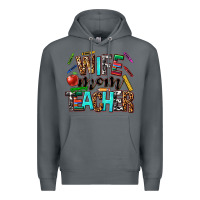 Rock wife mom teacher Premium Hoodie - NancyCooperArtShop