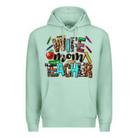 Seafoam wife mom teacher Premium Hoodie - NancyCooperArtShop