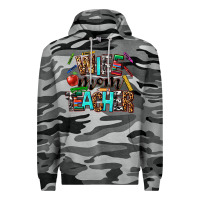Slate Camo wife mom teacher Premium Hoodie - NancyCooperArtShop