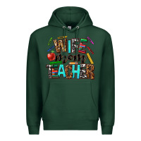 Sports Green wife mom teacher Premium Hoodie - NancyCooperArtShop