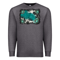 Charcoal Heather gemstones background Premium Sweatshirt - BarkalooDesign