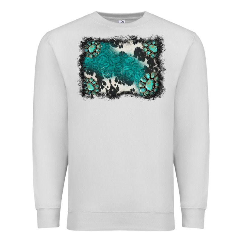 Gemstones Background Premium Sweatshirt by BarkalooDesign | Teevron
