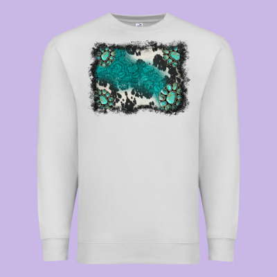 Gemstones Background Premium Sweatshirt Designed By Barkaloodesign