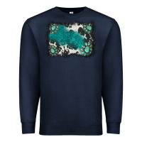 Navy gemstones background Premium Sweatshirt - BarkalooDesign